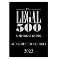 Legal 500 Recommended Attorney 2021