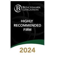 Benchmark Litigation Highly Recommended Firm 2024